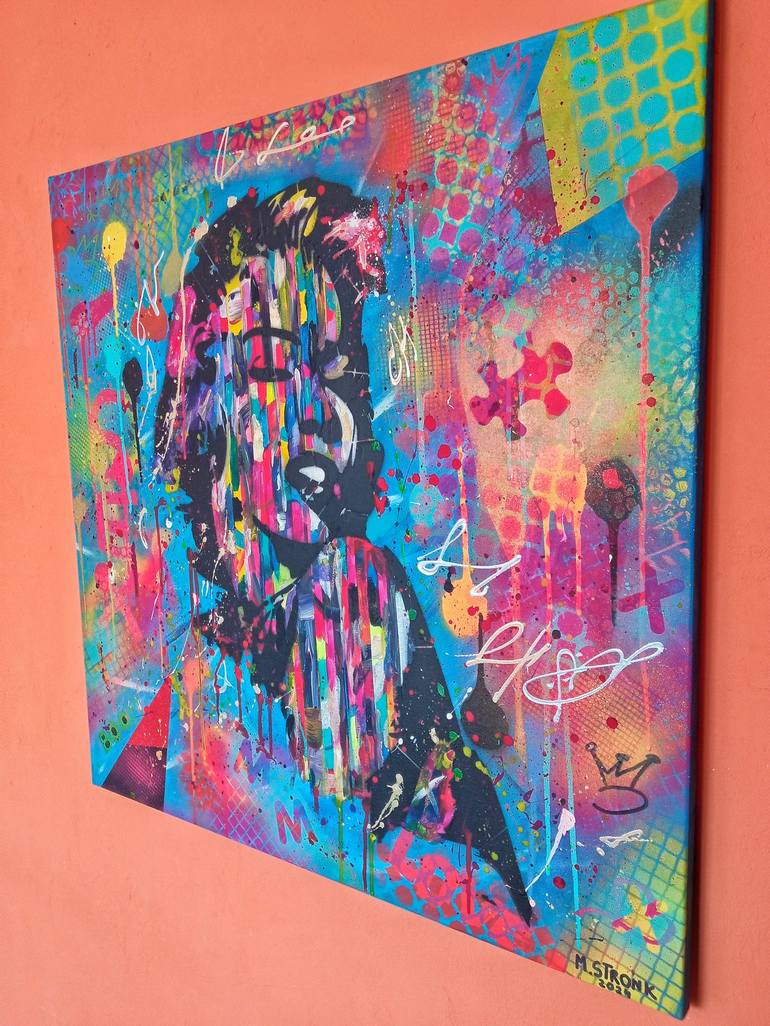 Original Abstract Pop Culture/Celebrity Painting by Mateusz Stronk