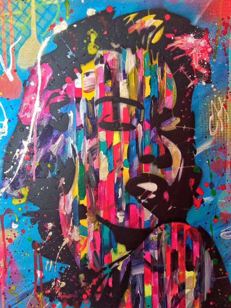 Original Abstract Pop Culture/Celebrity Painting by Mateusz Stronk