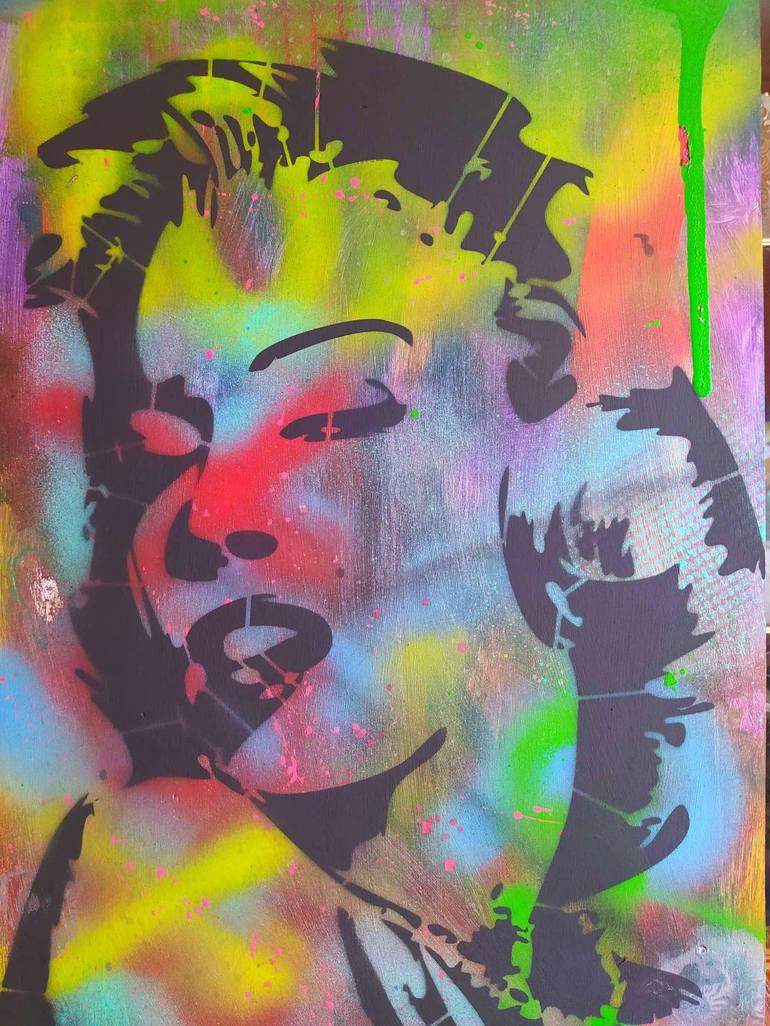 Original Contemporary Pop Culture/Celebrity Painting by Mateusz Stronk