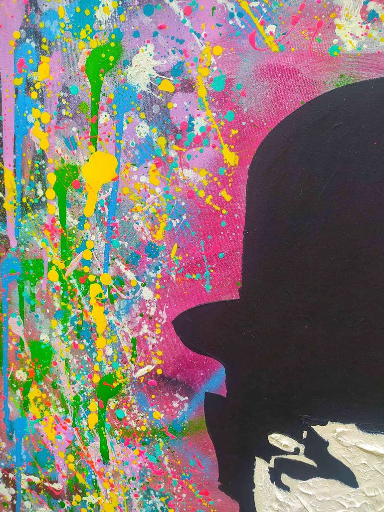 Original Abstract Cinema Painting by Mateusz Stronk