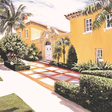 Original Fine Art Architecture Painting by Sandra Thompson