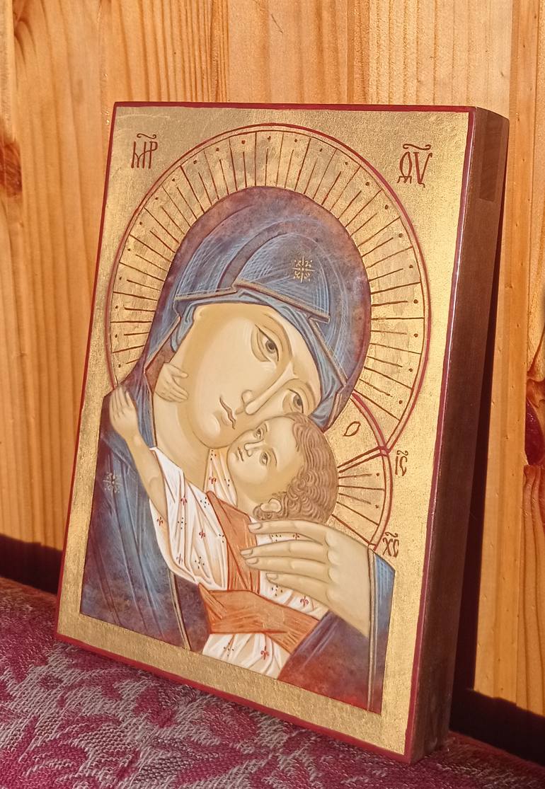 Original Abstract Religion Painting by Anna Fabiyanska