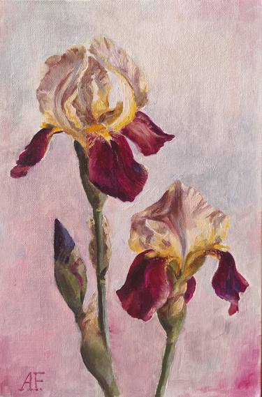 Print of Floral Paintings by Anna Fabiyanska