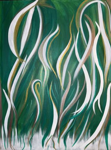 Original Fine Art Abstract Painting by Bonnie Ballentine