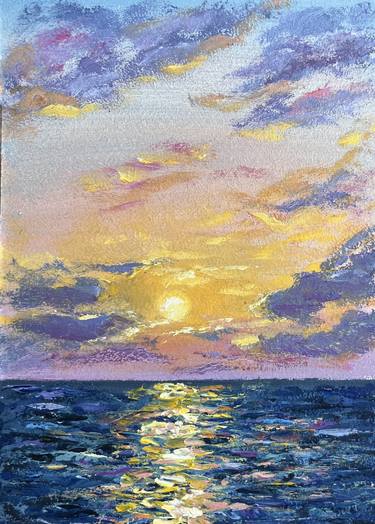 Print of Seascape Paintings by Elena Makhonina