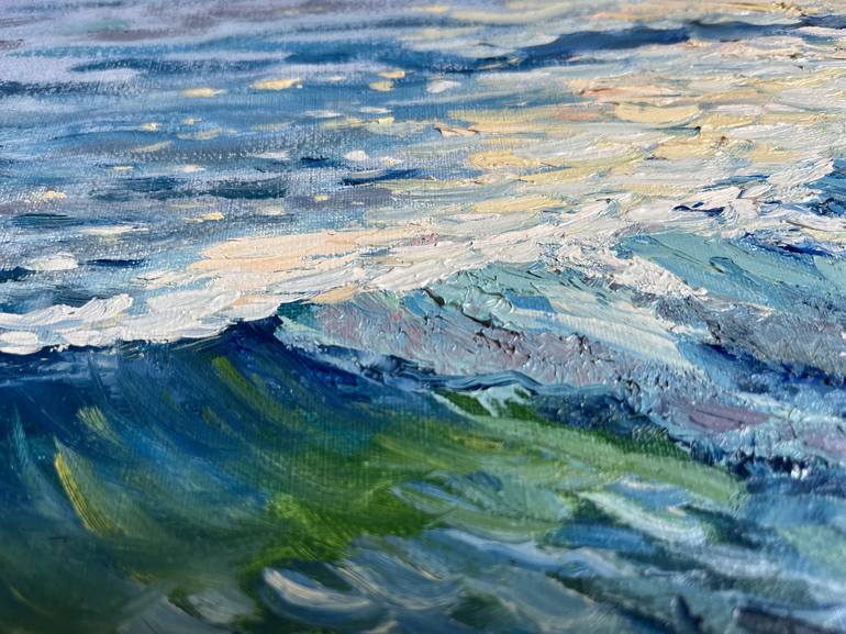 Original Realism Seascape Painting by Elena Makhonina