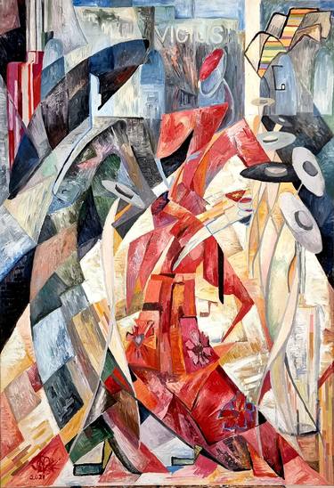 Original Art Deco Abstract Paintings by Tomas Ozinskas