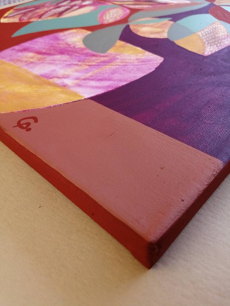 Original Abstract Floral Painting by Gabriela Avila