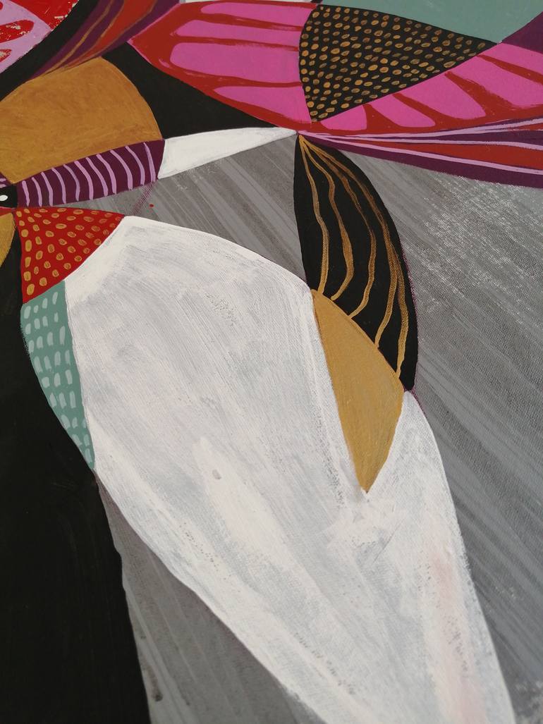 Original Abstract Floral Painting by Gabriela Avila