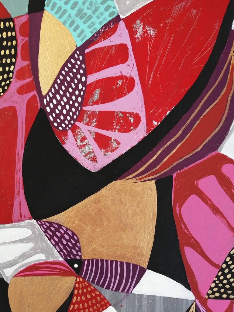 Original Abstract Floral Painting by Gabriela Avila