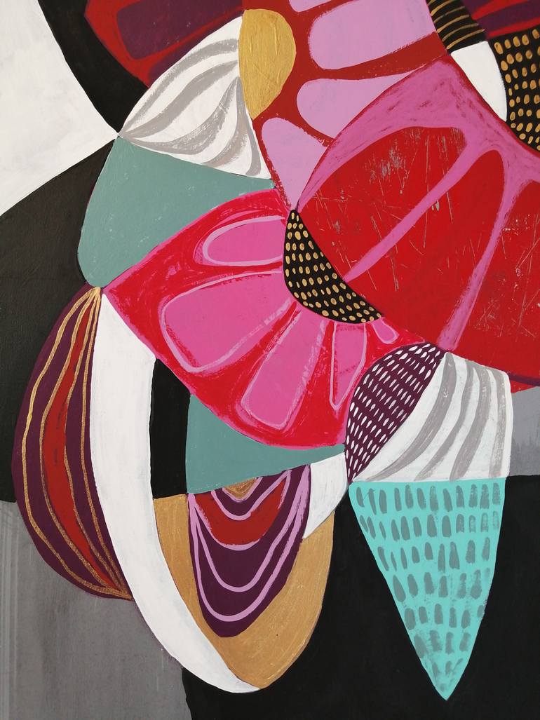 Original Abstract Floral Painting by Gabriela Avila