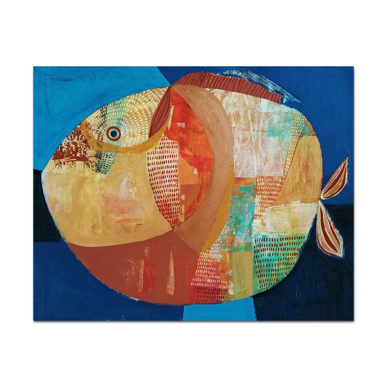 Big Fish Painting by Gabriela Avila | Saatchi Art