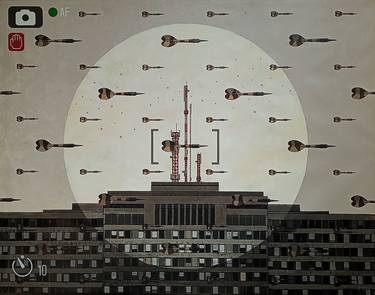 Original Conceptual Cities Paintings by Karin Godnic
