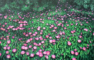 Original Figurative Floral Paintings by Karin Godnic
