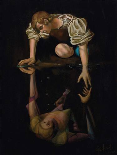 Original Baroque Classical Mythology Printmaking by Cynthia Howard