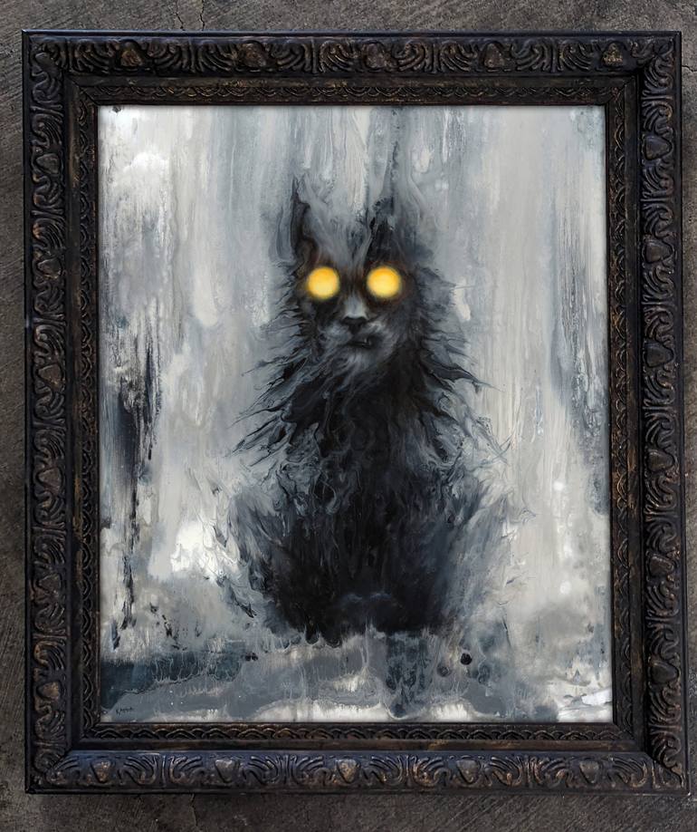 Original Contemporary Cats Painting by Kahla Lewis