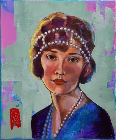 Print of Art Deco Women Paintings by Zsuzsi Gyimesi