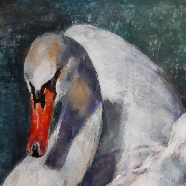 Original Figurative Animal Painting by Zsuzsi Gyimesi