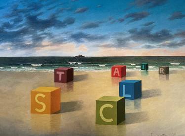 Print of Surrealism Beach Paintings by Justin Summerton