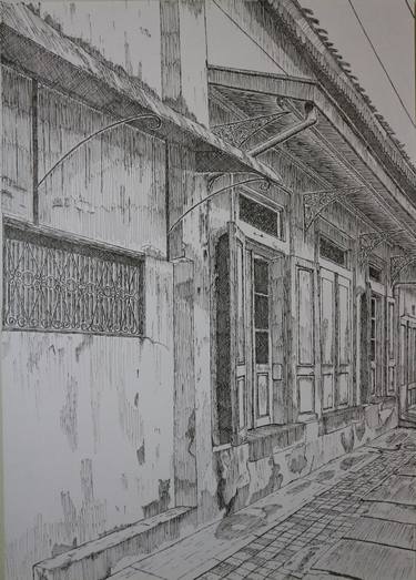 Original Illustration Architecture Drawings by Riko Mardiansyah