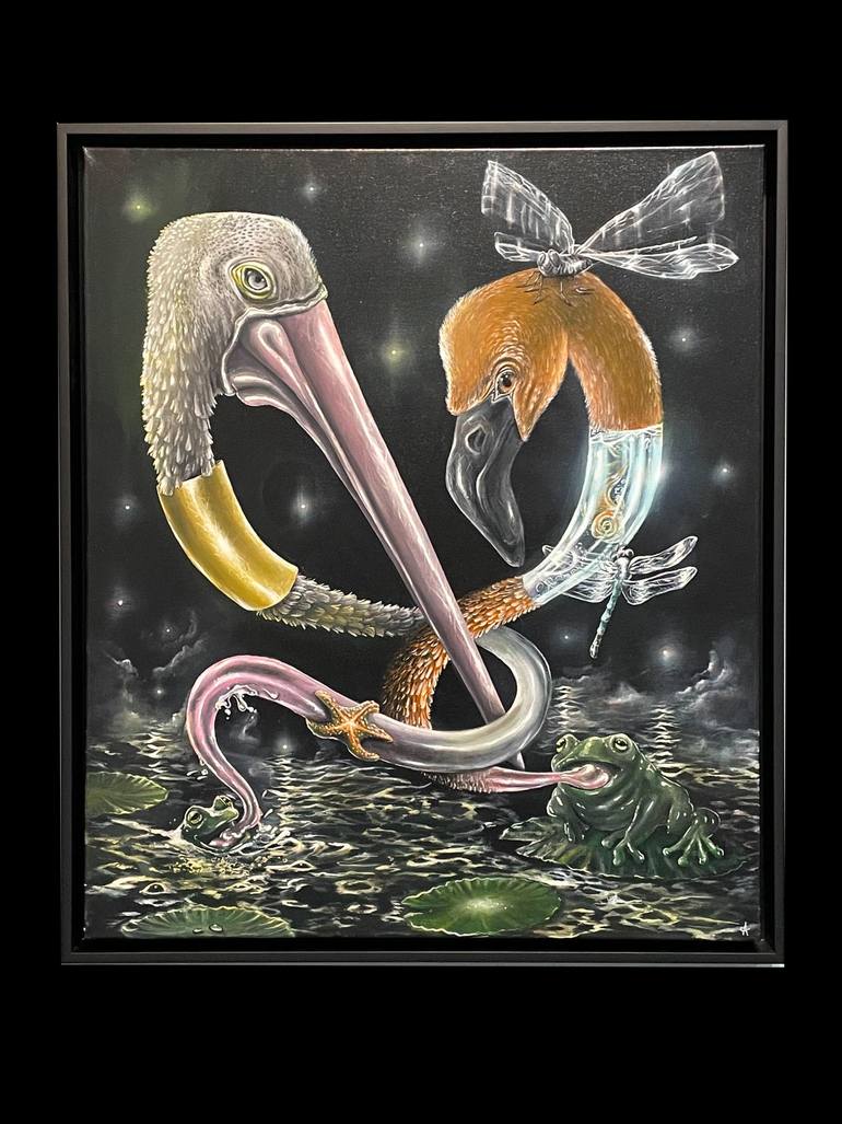 Original Figurative Animal Painting by André Camaleão
