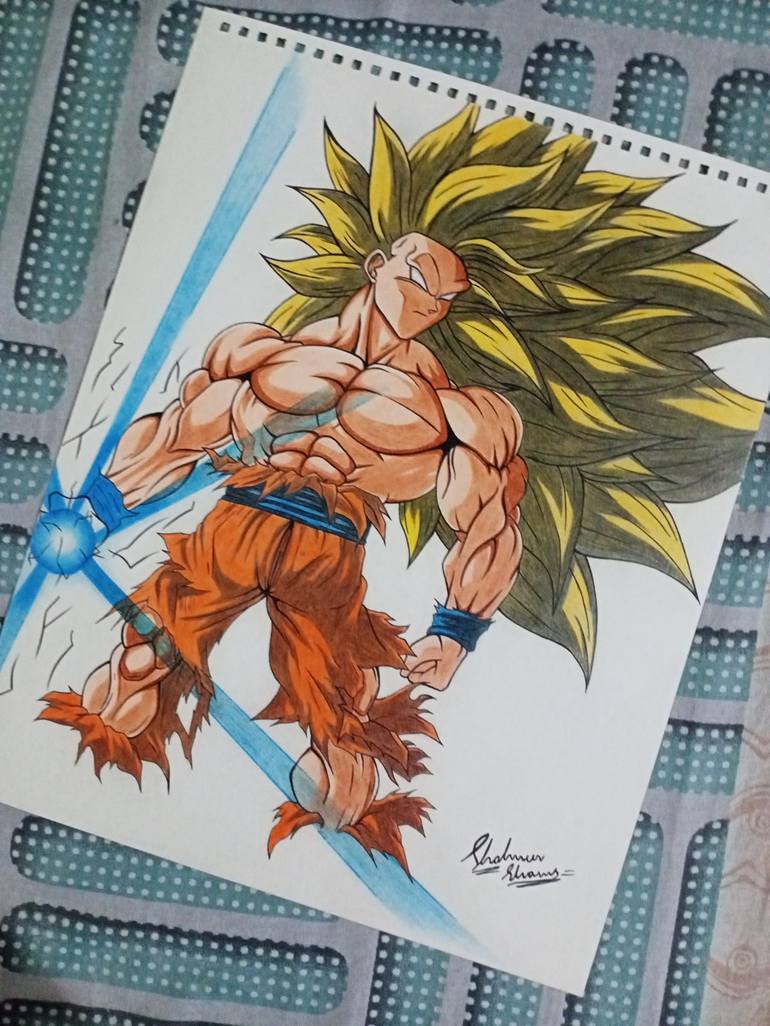 Gogeta vs broly artwork Drawing by Shahmeer sasson arts