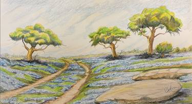 Original Realism Landscape Drawings by Charlie Weise