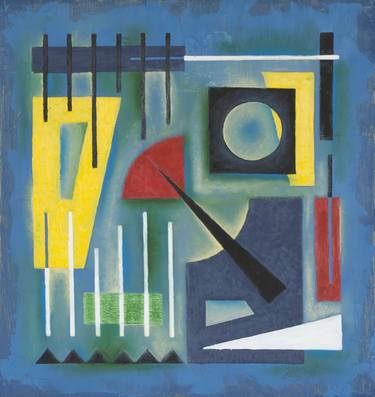 Original Abstract Geometric Paintings by Hekuran Sokoli