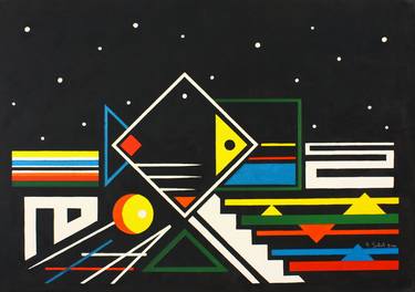 Original Geometric Paintings by Hekuran Sokoli
