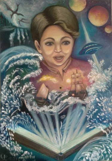 Print of Surrealism Children Paintings by Olena Lisova