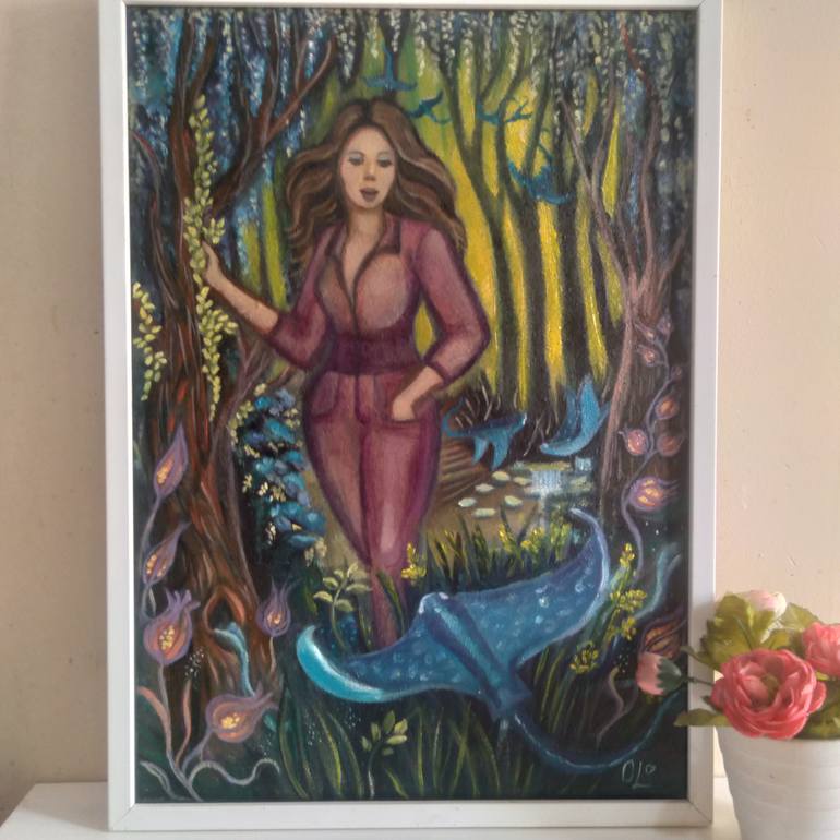 Original Illustration Fantasy Painting by Olena Lisova