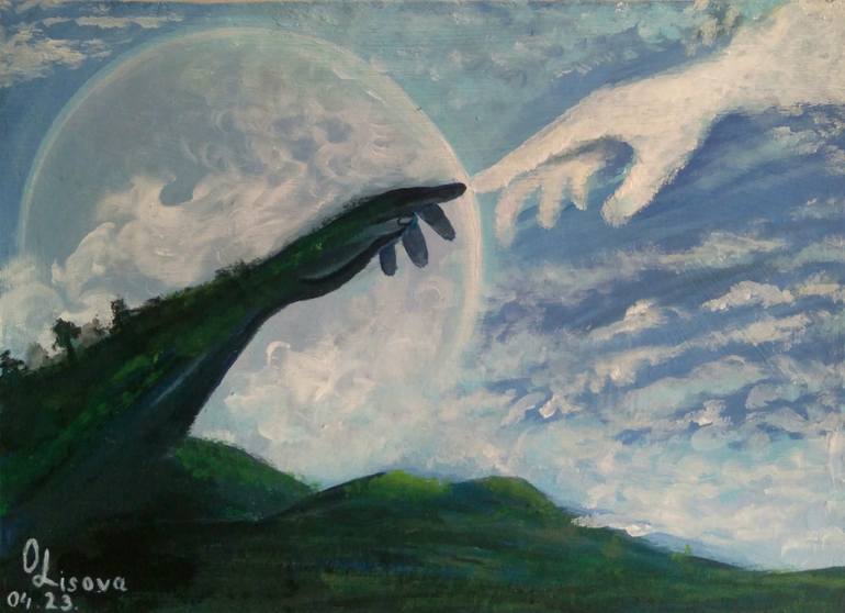 Original Fantasy Painting by Olena Lisova