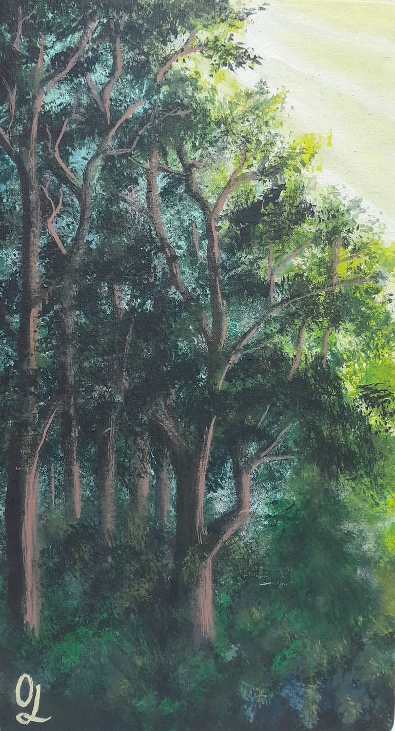 Original Impressionism Nature Painting by Olena Lisova