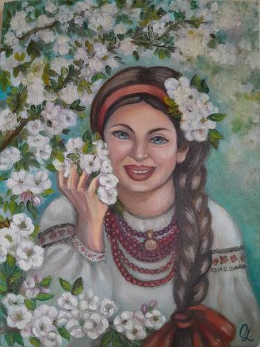 Original Color Field Painting Women Painting by Olena Lisova
