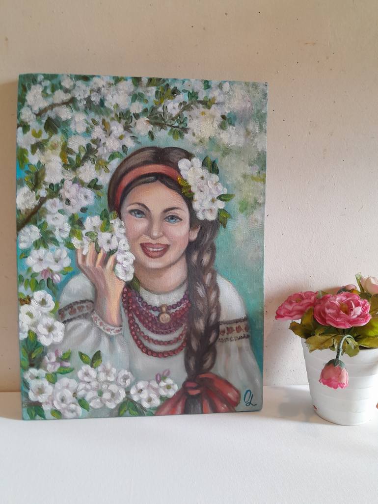 Original Color Field Painting Women Painting by Olena Lisova
