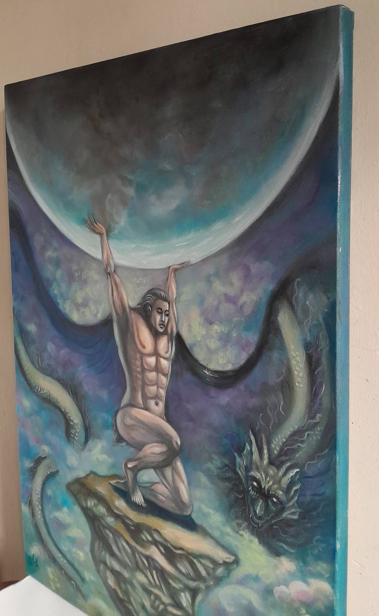 Original Color Field Painting Body Painting by Olena Lisova