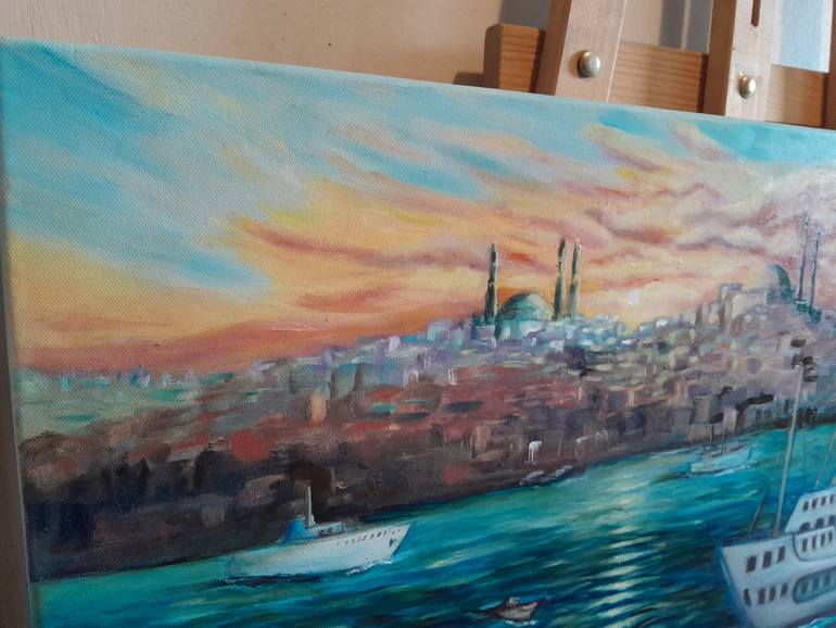Original Impressionism Language Painting by Olena Lisova
