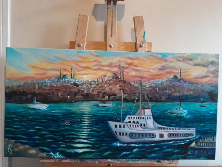 Original Impressionism Language Painting by Olena Lisova
