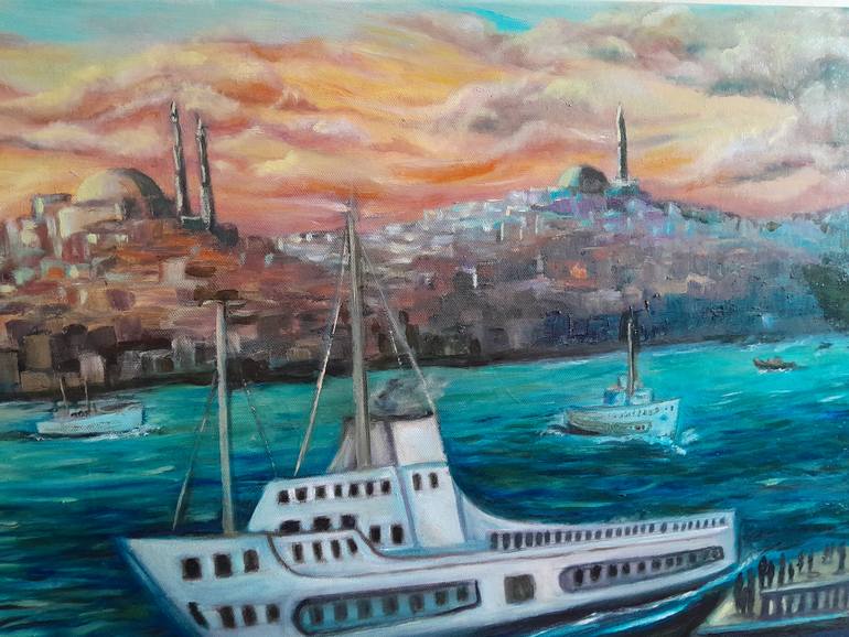 Original Impressionism Language Painting by Olena Lisova