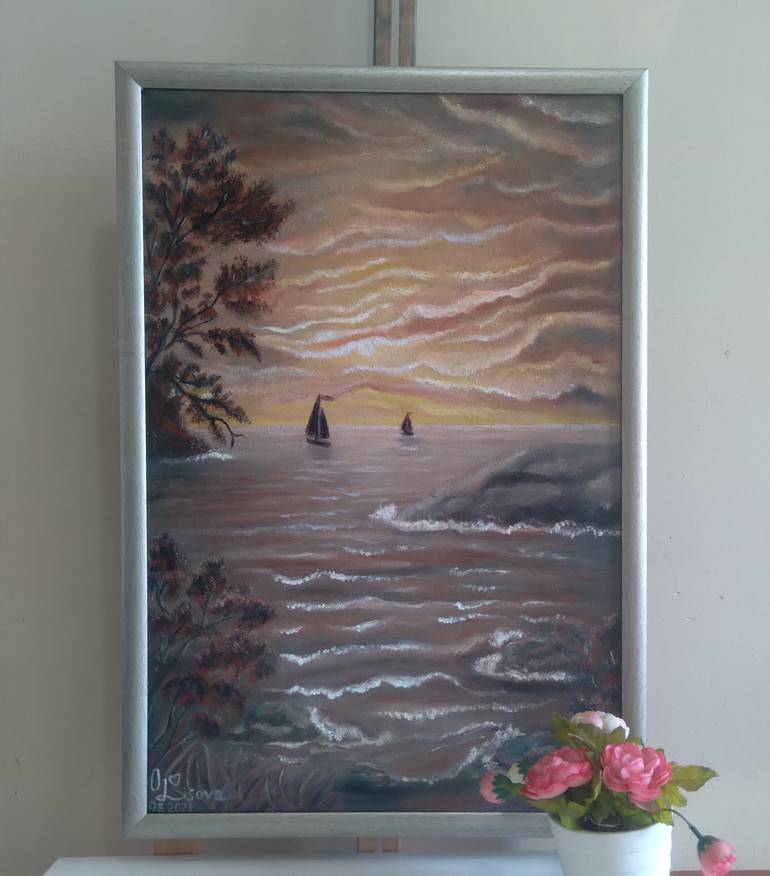 Original Landscape Painting by Olena Lisova