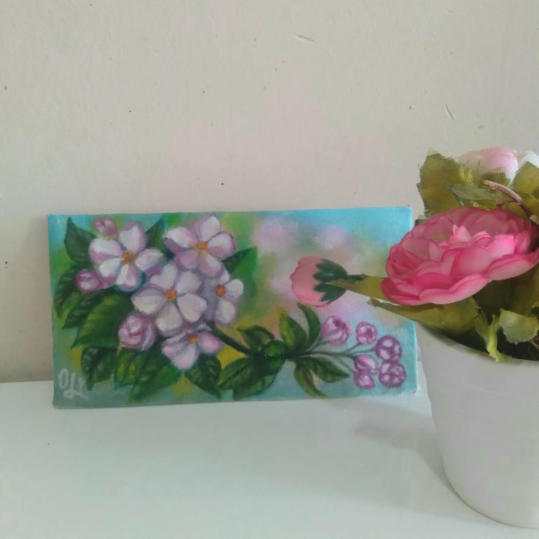 Original Floral Painting by Olena Lisova