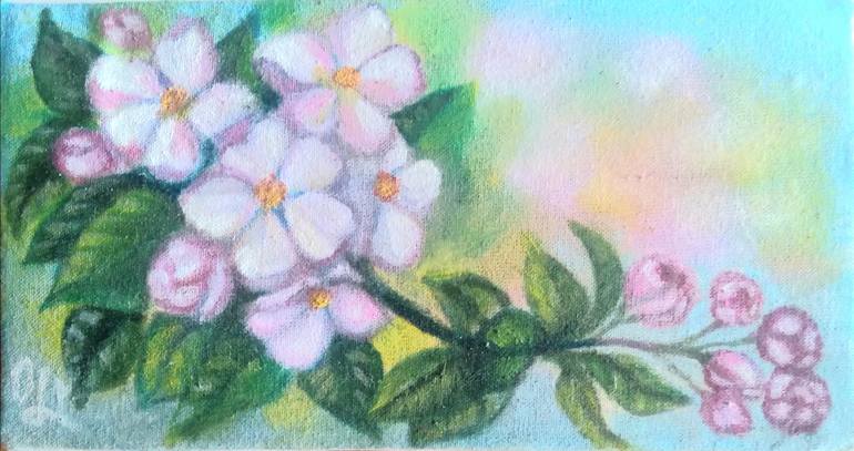 Original Floral Painting by Olena Lisova