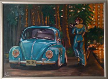 Print of Automobile Paintings by Olena Lisova