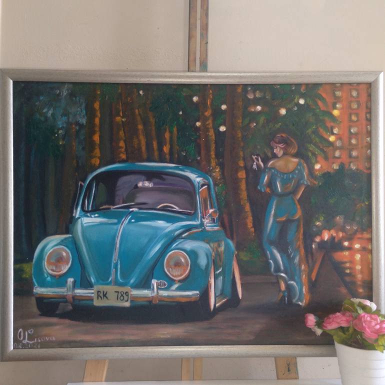 Original Automobile Painting by Olena Lisova