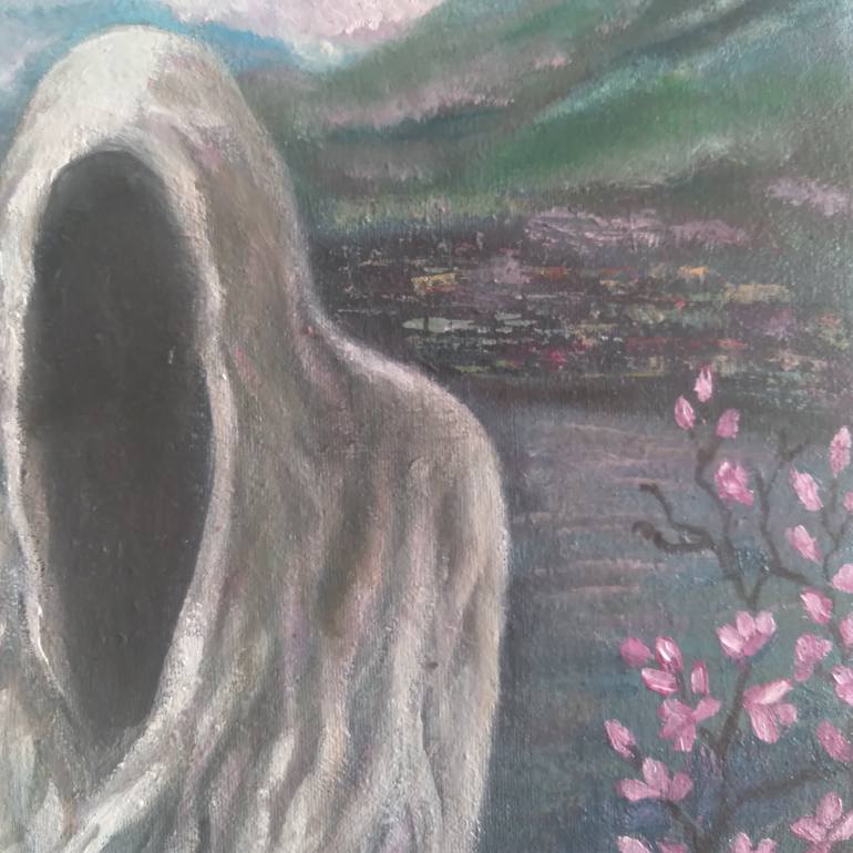 Original Illustration Landscape Painting by Olena Lisova