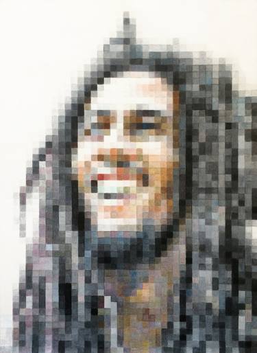 Pixel Bob Marley Portrait thumb