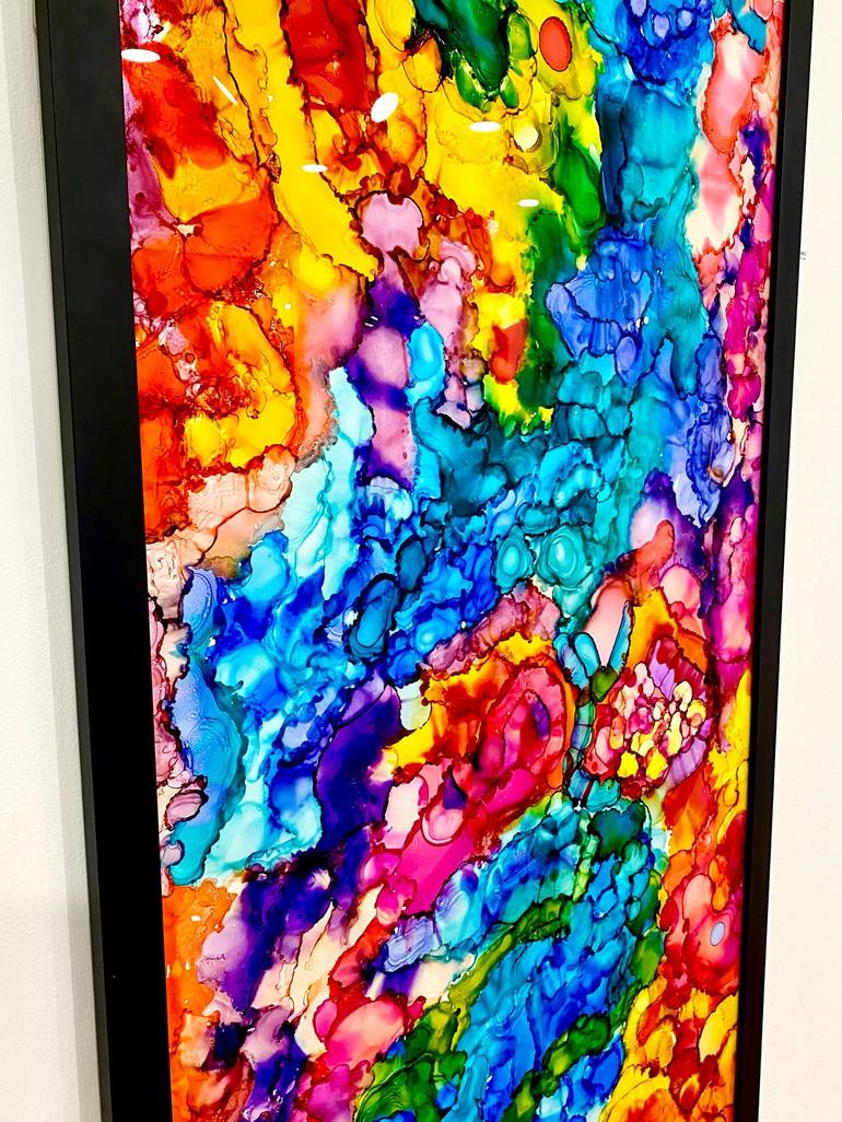 Original Fine Art Abstract Painting by Justin Winkel