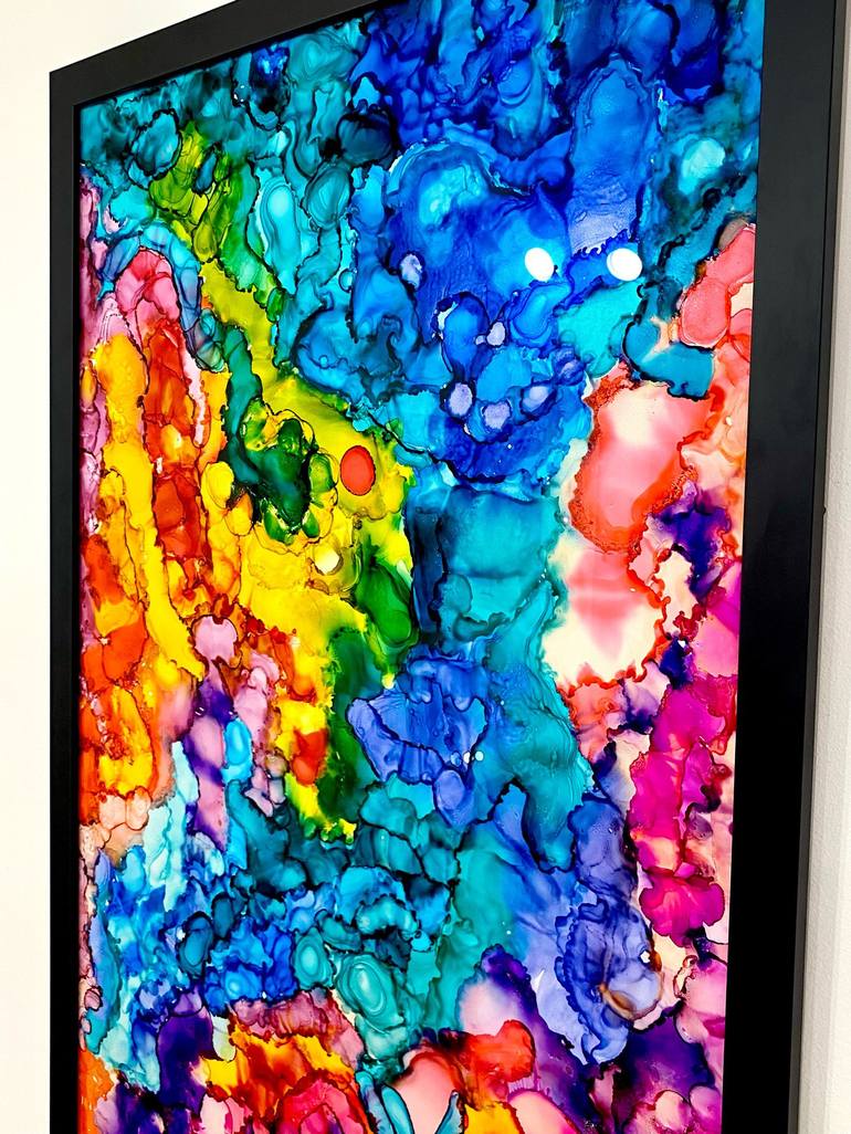 Original Fine Art Abstract Painting by Justin Winkel