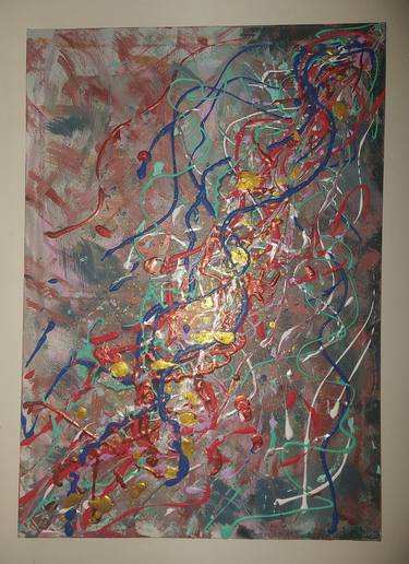 Print of Abstract Expressionism Abstract Paintings by YUNUS ERTEKİN