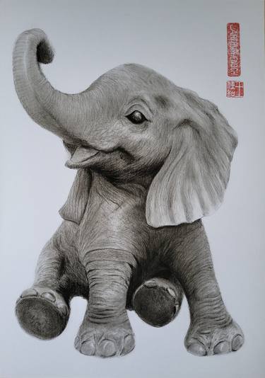Original Fine Art Animal Drawings by Arthur Heng